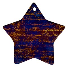 Majestic Purple And Gold Design Ornament (star) by ArtsyWishy