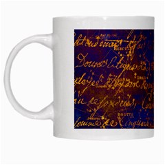 Majestic Purple And Gold Design White Mugs by ArtsyWishy