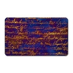 Majestic Purple And Gold Design Magnet (rectangular) by ArtsyWishy