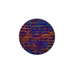 Majestic Purple And Gold Design Golf Ball Marker (4 Pack) by ArtsyWishy