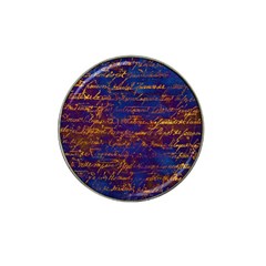 Majestic Purple And Gold Design Hat Clip Ball Marker by ArtsyWishy