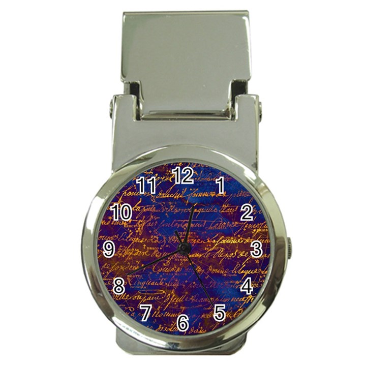 Majestic Purple And Gold Design Money Clip Watches