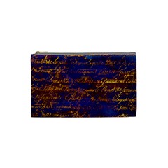 Majestic Purple And Gold Design Cosmetic Bag (small) by ArtsyWishy