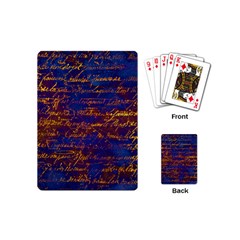 Majestic Purple And Gold Design Playing Cards Single Design (mini) by ArtsyWishy