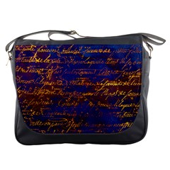 Majestic Purple And Gold Design Messenger Bag by ArtsyWishy