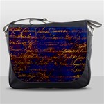 Majestic Purple And Gold Design Messenger Bag Front