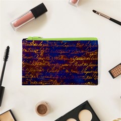 Majestic Purple And Gold Design Cosmetic Bag (xs) by ArtsyWishy