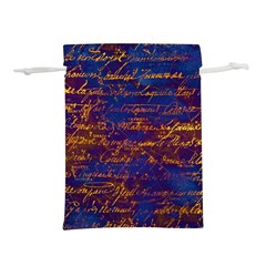 Majestic Purple And Gold Design Lightweight Drawstring Pouch (S)