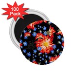 Orange and Blue Chamomiles Design 2.25  Magnets (100 pack)  Front