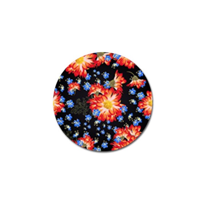 Orange and Blue Chamomiles Design Golf Ball Marker (4 pack)