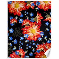 Orange And Blue Chamomiles Design Canvas 18  X 24  by ArtsyWishy