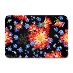 Orange And Blue Chamomiles Design Plate Mats by ArtsyWishy