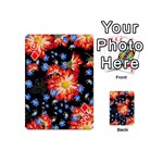 Orange and Blue Chamomiles Design Playing Cards 54 Designs (Mini) Front - DiamondJ