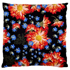 Orange And Blue Chamomiles Design Standard Flano Cushion Case (two Sides) by ArtsyWishy