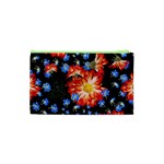 Orange and Blue Chamomiles Design Cosmetic Bag (XS) Back