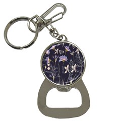 Butterflies And Flowers Painting Bottle Opener Key Chain by ArtsyWishy