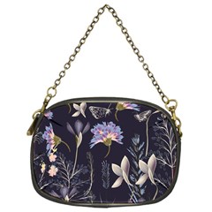 Butterflies And Flowers Painting Chain Purse (one Side) by ArtsyWishy