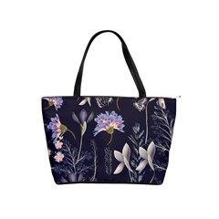 Butterflies And Flowers Painting Classic Shoulder Handbag by ArtsyWishy