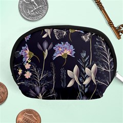 Butterflies And Flowers Painting Accessory Pouch (medium) by ArtsyWishy