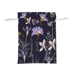 Butterflies And Flowers Painting Lightweight Drawstring Pouch (m) by ArtsyWishy