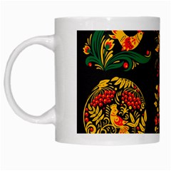 Russian Khokhloma White Mugs by goljakoff