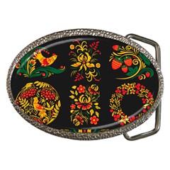 Russian Khokhloma Belt Buckles by goljakoff