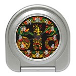 Russian khokhloma Travel Alarm Clock Front