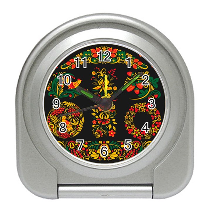 Russian khokhloma Travel Alarm Clock