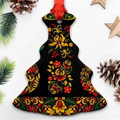 Russian Khokhloma Christmas Tree Ornament (two Sides) by goljakoff