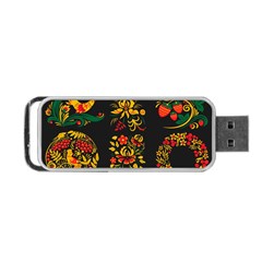 Russian Khokhloma Portable Usb Flash (one Side) by goljakoff