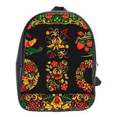 Russian Khokhloma School Bag (xl) by goljakoff