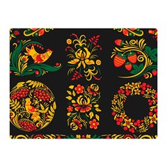 Russian Khokhloma Double Sided Flano Blanket (mini)  by goljakoff