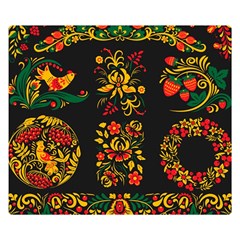 Russian Khokhloma Double Sided Flano Blanket (small)  by goljakoff