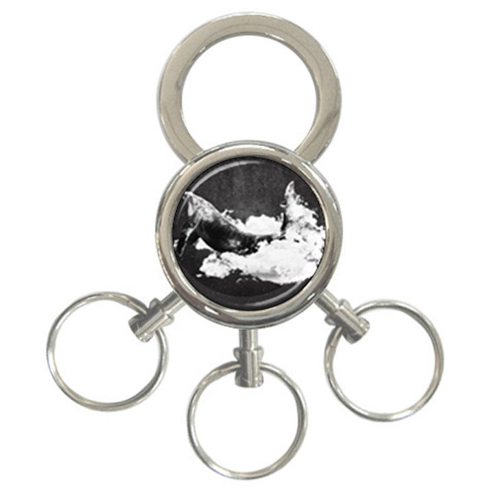 Whale dream 3-Ring Key Chain