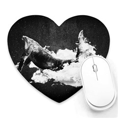 Whale Dream Heart Mousepads by goljakoff