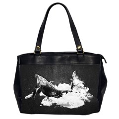 Whale Dream Oversize Office Handbag (2 Sides) by goljakoff