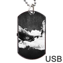 Whale Dream Dog Tag Usb Flash (two Sides) by goljakoff