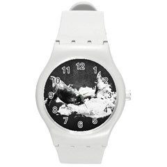 Whale Dream Round Plastic Sport Watch (m) by goljakoff