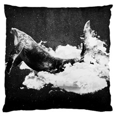 Whale Dream Large Cushion Case (two Sides) by goljakoff