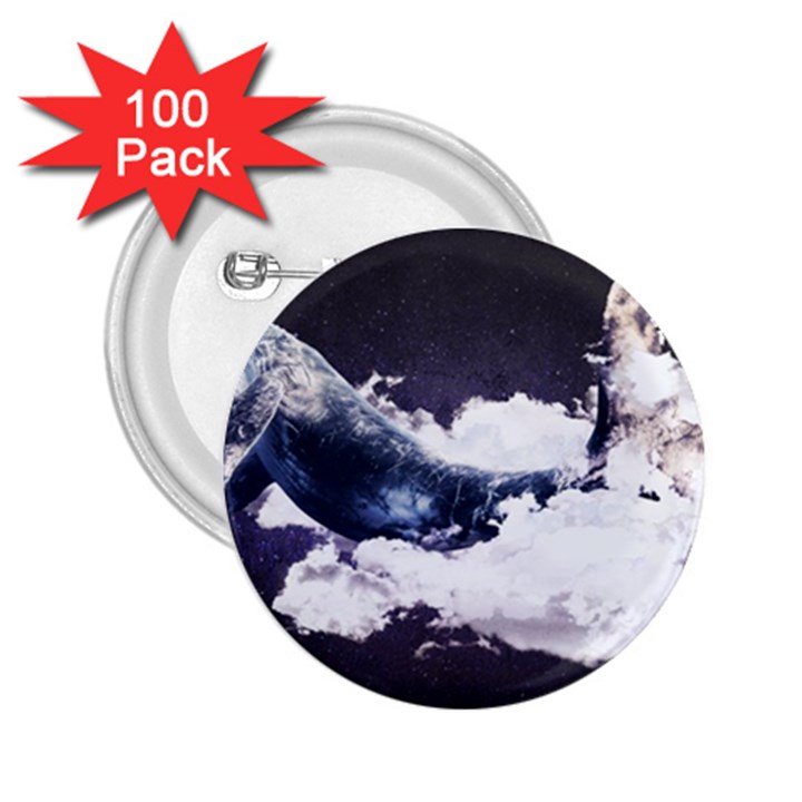 Blue whale dream 2.25  Buttons (100 pack) 