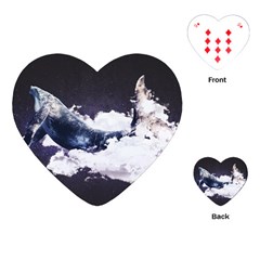 Blue Whale Dream Playing Cards Single Design (heart) by goljakoff