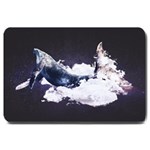 Blue whale dream Large Doormat  30 x20  Door Mat