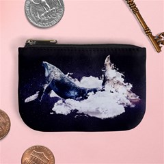 Blue Whale Dream Mini Coin Purse by goljakoff