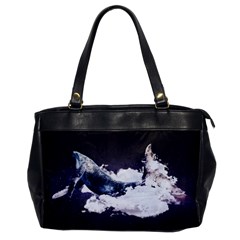 Blue Whale Dream Oversize Office Handbag by goljakoff