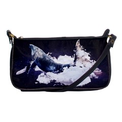 Blue Whale Dream Shoulder Clutch Bag