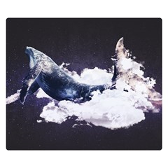 Blue Whale Dream Double Sided Flano Blanket (small)  by goljakoff