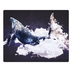 Blue Whale Dream Double Sided Flano Blanket (large)  by goljakoff