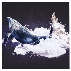 Blue Whale Dream Wooden Puzzle Square