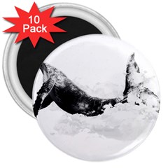 Blue whale dream 3  Magnets (10 pack) 