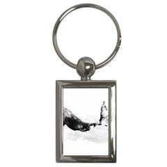 Blue whale dream Key Chain (Rectangle)